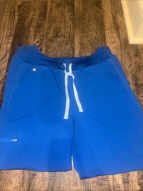 Figs Zamora High Waister Joggers Royal Blue